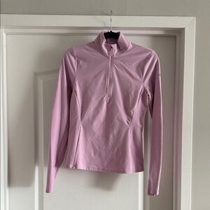 ALO Yoga Lavender Long Sleeve Quarter-Zip Top